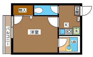 西郊ロッヂングの物件間取画像